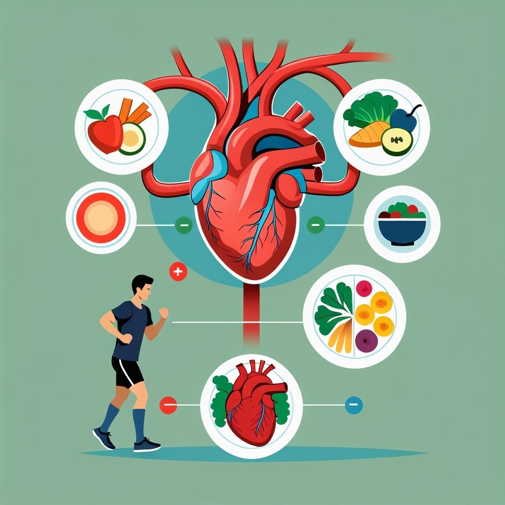 Exercise and diet for heart health to prevent atherosclerosis symptoms